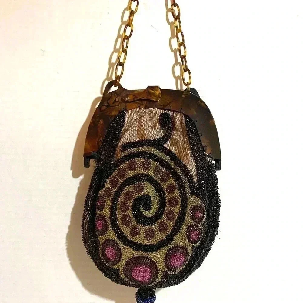 Handcrafted vintage 1920’s  beaded handbag